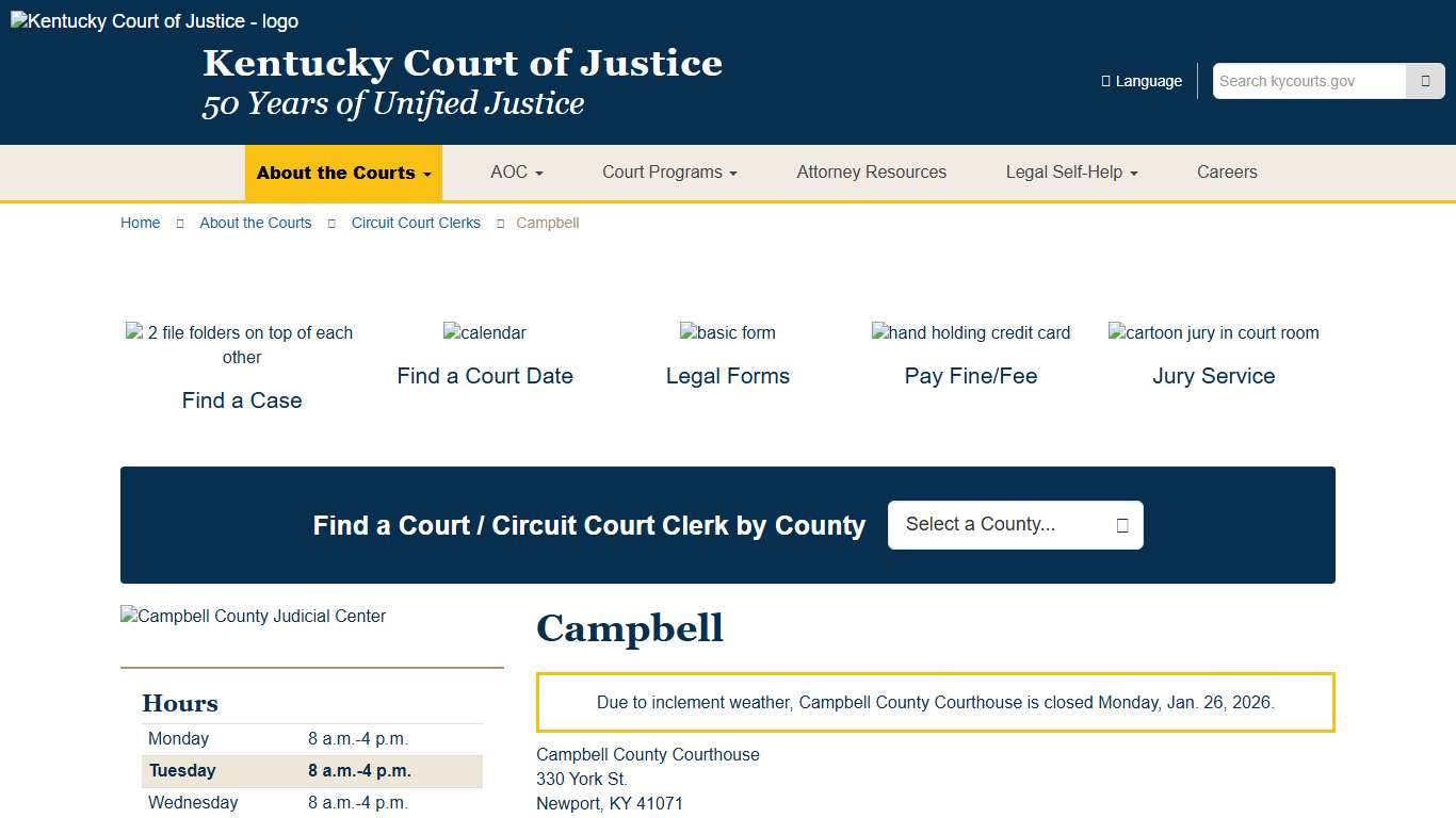 Campbell - Kentucky Court of Justice